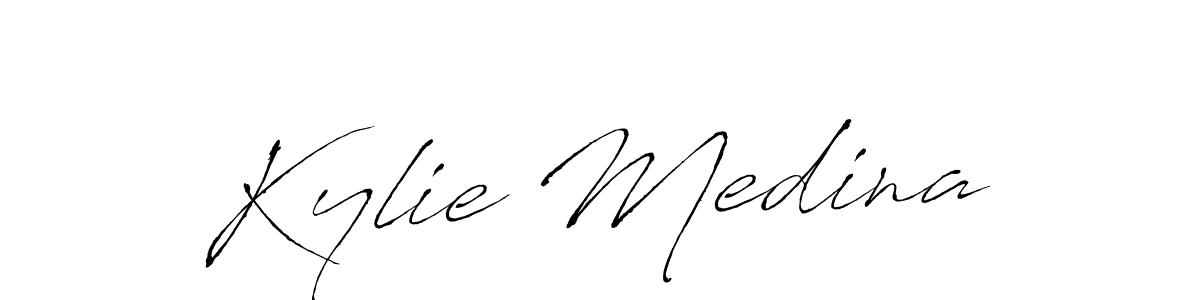 Kylie Medina stylish signature style. Best Handwritten Sign (Antro_Vectra) for my name. Handwritten Signature Collection Ideas for my name Kylie Medina. Kylie Medina signature style 6 images and pictures png