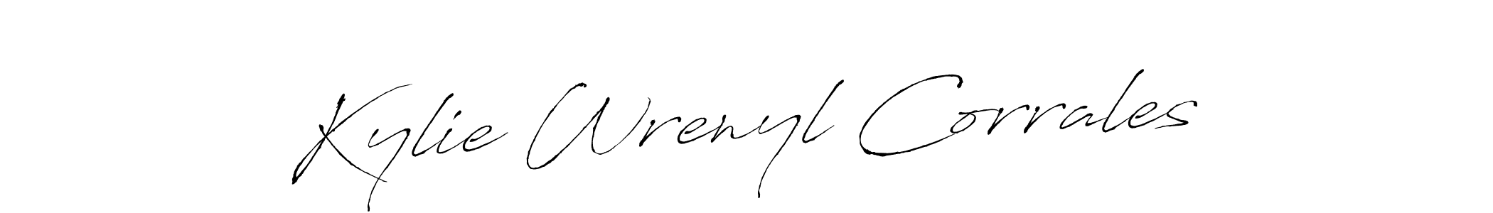 How to Draw Kylie Wrenyl Corrales signature style? Antro_Vectra is a latest design signature styles for name Kylie Wrenyl Corrales. Kylie Wrenyl Corrales signature style 6 images and pictures png