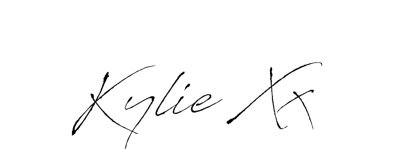 How to make Kylie Xx name signature. Use Antro_Vectra style for creating short signs online. This is the latest handwritten sign. Kylie Xx signature style 6 images and pictures png