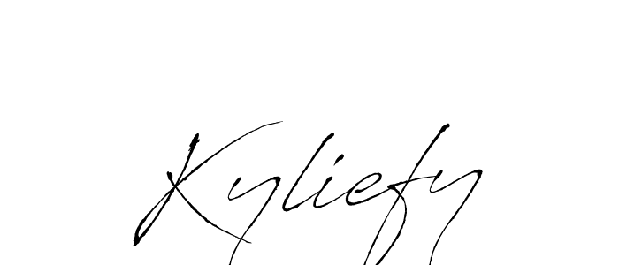 Also we have Kyliefy name is the best signature style. Create professional handwritten signature collection using Antro_Vectra autograph style. Kyliefy signature style 6 images and pictures png