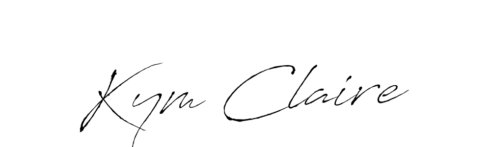 Design your own signature with our free online signature maker. With this signature software, you can create a handwritten (Antro_Vectra) signature for name Kym Claire. Kym Claire signature style 6 images and pictures png