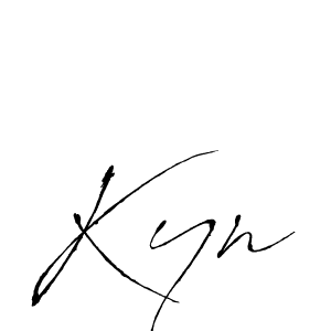 Once you've used our free online signature maker to create your best signature Antro_Vectra style, it's time to enjoy all of the benefits that Kyn name signing documents. Kyn signature style 6 images and pictures png
