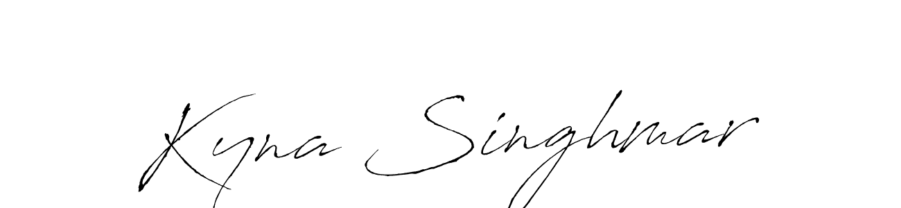 Kyna Singhmar stylish signature style. Best Handwritten Sign (Antro_Vectra) for my name. Handwritten Signature Collection Ideas for my name Kyna Singhmar. Kyna Singhmar signature style 6 images and pictures png