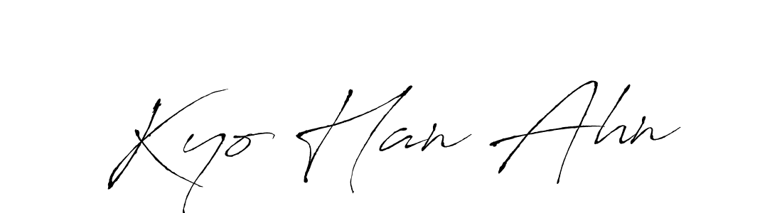 Make a beautiful signature design for name Kyo Han Ahn. With this signature (Antro_Vectra) style, you can create a handwritten signature for free. Kyo Han Ahn signature style 6 images and pictures png