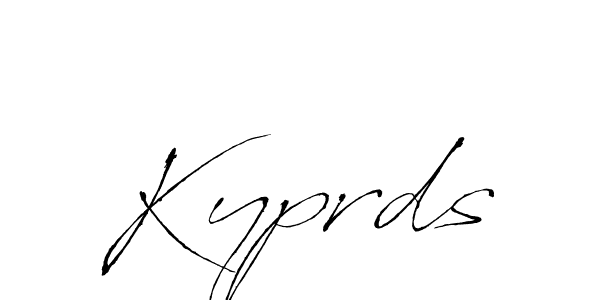 Make a short Kyprds signature style. Manage your documents anywhere anytime using Antro_Vectra. Create and add eSignatures, submit forms, share and send files easily. Kyprds signature style 6 images and pictures png