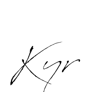 Similarly Antro_Vectra is the best handwritten signature design. Signature creator online .You can use it as an online autograph creator for name Kyr. Kyr signature style 6 images and pictures png