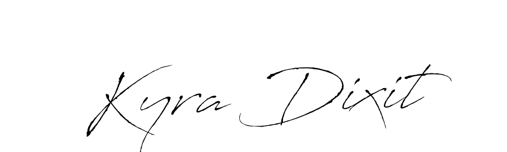 Similarly Antro_Vectra is the best handwritten signature design. Signature creator online .You can use it as an online autograph creator for name Kyra Dixit. Kyra Dixit signature style 6 images and pictures png