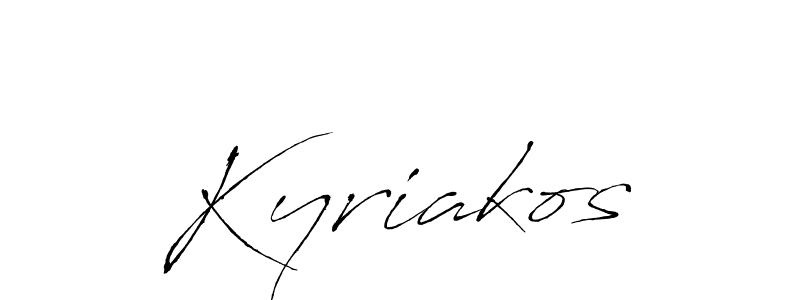 Kyriakos stylish signature style. Best Handwritten Sign (Antro_Vectra) for my name. Handwritten Signature Collection Ideas for my name Kyriakos. Kyriakos signature style 6 images and pictures png