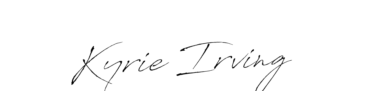 How to make Kyrie Irving name signature. Use Antro_Vectra style for creating short signs online. This is the latest handwritten sign. Kyrie Irving signature style 6 images and pictures png