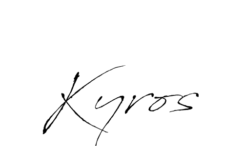 if you are searching for the best signature style for your name Kyros. so please give up your signature search. here we have designed multiple signature styles  using Antro_Vectra. Kyros signature style 6 images and pictures png