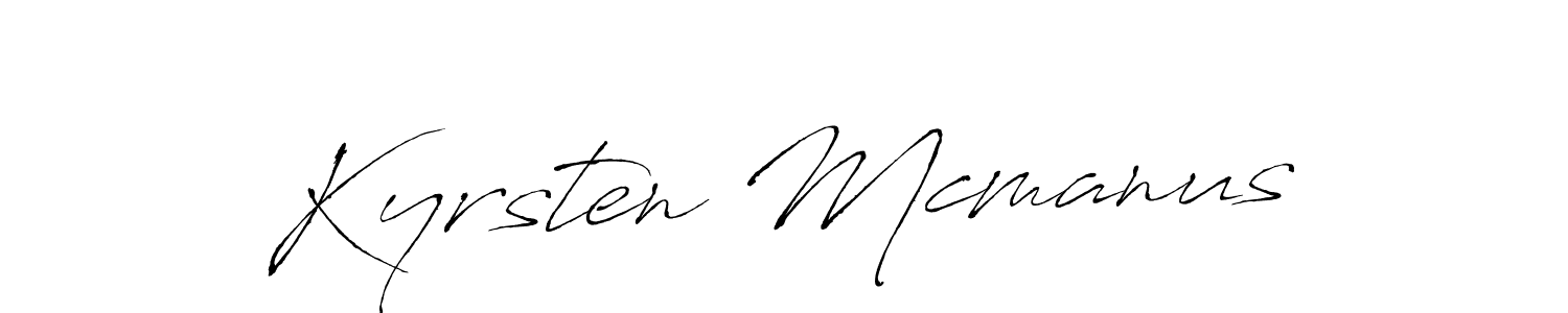 This is the best signature style for the Kyrsten Mcmanus name. Also you like these signature font (Antro_Vectra). Mix name signature. Kyrsten Mcmanus signature style 6 images and pictures png