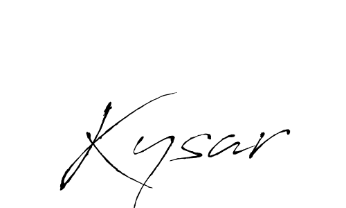 Use a signature maker to create a handwritten signature online. With this signature software, you can design (Antro_Vectra) your own signature for name Kysar. Kysar signature style 6 images and pictures png