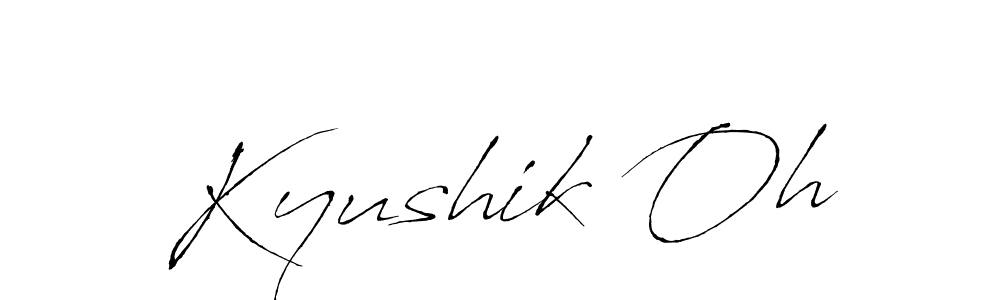 You should practise on your own different ways (Antro_Vectra) to write your name (Kyushik Oh) in signature. don't let someone else do it for you. Kyushik Oh signature style 6 images and pictures png