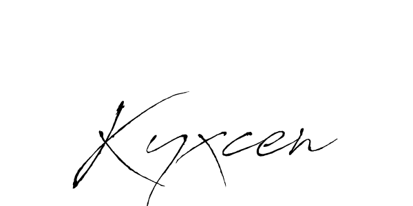 Make a beautiful signature design for name Kyxcen. With this signature (Antro_Vectra) style, you can create a handwritten signature for free. Kyxcen signature style 6 images and pictures png