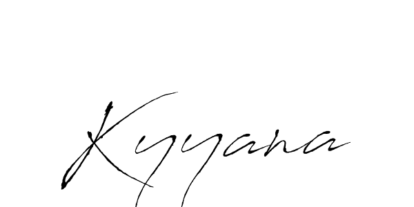Make a beautiful signature design for name Kyyana. With this signature (Antro_Vectra) style, you can create a handwritten signature for free. Kyyana signature style 6 images and pictures png