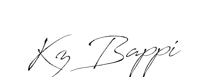 The best way (Antro_Vectra) to make a short signature is to pick only two or three words in your name. The name Kz Bappi include a total of six letters. For converting this name. Kz Bappi signature style 6 images and pictures png
