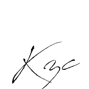 How to Draw Kzc signature style? Antro_Vectra is a latest design signature styles for name Kzc. Kzc signature style 6 images and pictures png