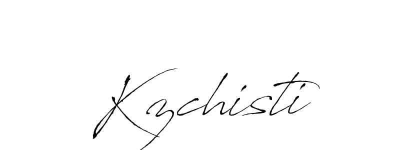 Design your own signature with our free online signature maker. With this signature software, you can create a handwritten (Antro_Vectra) signature for name Kzchisti. Kzchisti signature style 6 images and pictures png