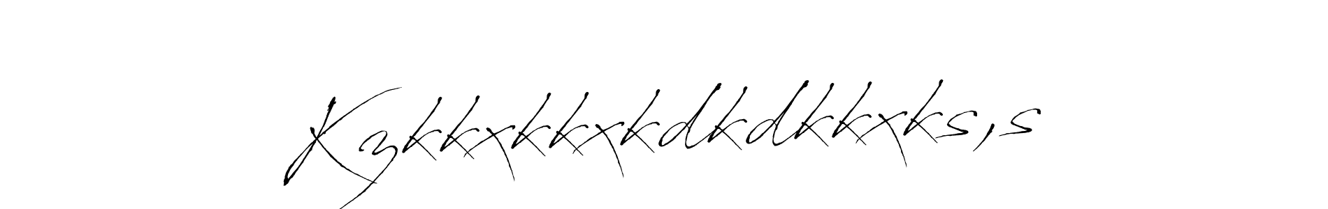 The best way (Antro_Vectra) to make a short signature is to pick only two or three words in your name. The name Kzkkxkkxkdkdkkxks,s include a total of six letters. For converting this name. Kzkkxkkxkdkdkkxks,s signature style 6 images and pictures png