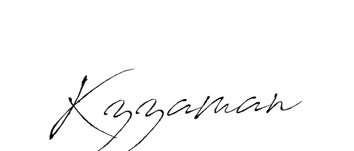 Design your own signature with our free online signature maker. With this signature software, you can create a handwritten (Antro_Vectra) signature for name Kzzaman. Kzzaman signature style 6 images and pictures png