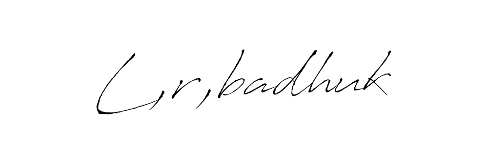 Use a signature maker to create a handwritten signature online. With this signature software, you can design (Antro_Vectra) your own signature for name L,r,badhuk. L,r,badhuk signature style 6 images and pictures png