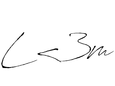 L<3m stylish signature style. Best Handwritten Sign (Antro_Vectra) for my name. Handwritten Signature Collection Ideas for my name L<3m. L<3m signature style 6 images and pictures png