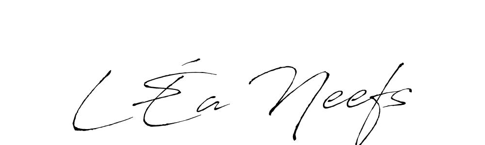 Make a beautiful signature design for name LÉa Neefs. With this signature (Antro_Vectra) style, you can create a handwritten signature for free. LÉa Neefs signature style 6 images and pictures png