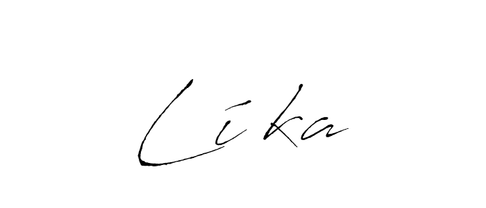 Design your own signature with our free online signature maker. With this signature software, you can create a handwritten (Antro_Vectra) signature for name Líška. Líška signature style 6 images and pictures png