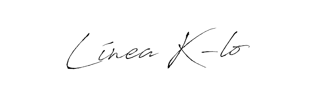 You should practise on your own different ways (Antro_Vectra) to write your name (Línea K-lo) in signature. don't let someone else do it for you. Línea K-lo signature style 6 images and pictures png