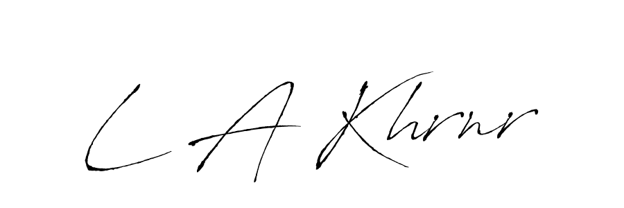 Once you've used our free online signature maker to create your best signature Antro_Vectra style, it's time to enjoy all of the benefits that L A Khrnr name signing documents. L A Khrnr signature style 6 images and pictures png