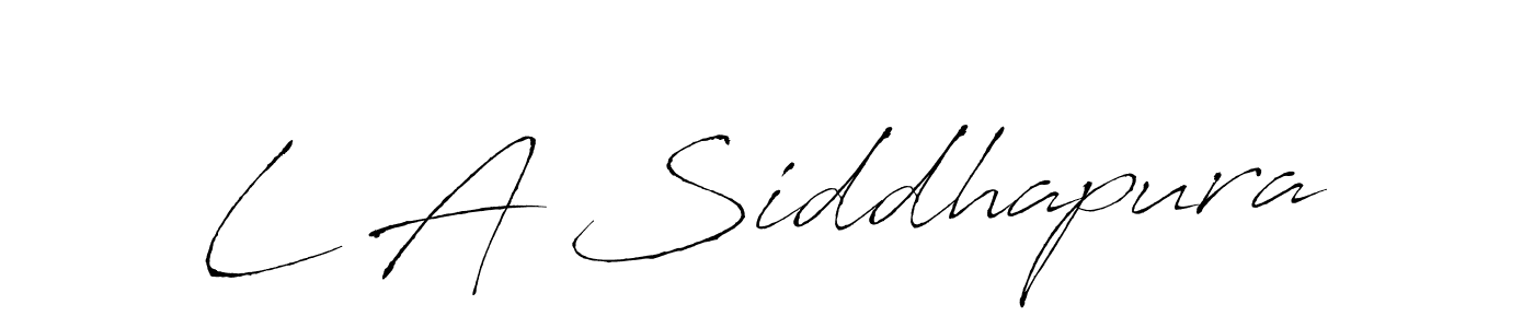 Use a signature maker to create a handwritten signature online. With this signature software, you can design (Antro_Vectra) your own signature for name L A Siddhapura. L A Siddhapura signature style 6 images and pictures png