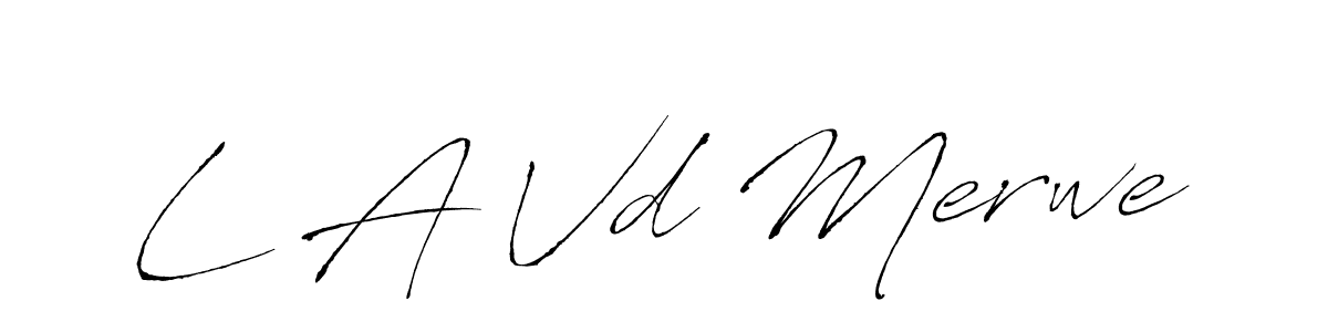 Antro_Vectra is a professional signature style that is perfect for those who want to add a touch of class to their signature. It is also a great choice for those who want to make their signature more unique. Get L A Vd Merwe name to fancy signature for free. L A Vd Merwe signature style 6 images and pictures png