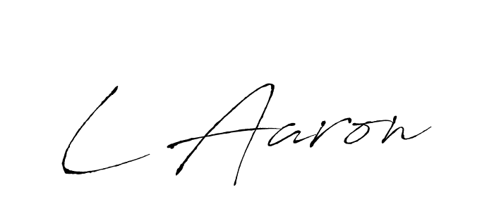 The best way (Antro_Vectra) to make a short signature is to pick only two or three words in your name. The name L Aaron include a total of six letters. For converting this name. L Aaron signature style 6 images and pictures png