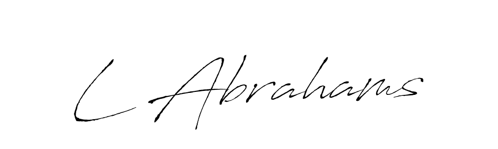 Antro_Vectra is a professional signature style that is perfect for those who want to add a touch of class to their signature. It is also a great choice for those who want to make their signature more unique. Get L Abrahams name to fancy signature for free. L Abrahams signature style 6 images and pictures png