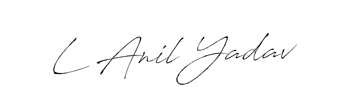 You should practise on your own different ways (Antro_Vectra) to write your name (L Anil Yadav) in signature. don't let someone else do it for you. L Anil Yadav signature style 6 images and pictures png