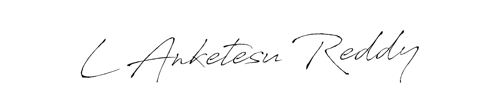 Similarly Antro_Vectra is the best handwritten signature design. Signature creator online .You can use it as an online autograph creator for name L Anketesu Reddy. L Anketesu Reddy signature style 6 images and pictures png