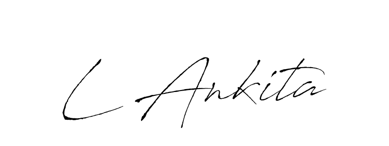 You can use this online signature creator to create a handwritten signature for the name L Ankita. This is the best online autograph maker. L Ankita signature style 6 images and pictures png