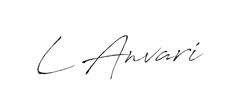 Also we have L Anvari name is the best signature style. Create professional handwritten signature collection using Antro_Vectra autograph style. L Anvari signature style 6 images and pictures png