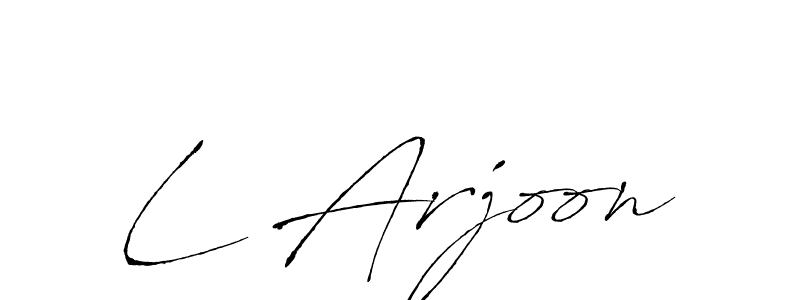 Here are the top 10 professional signature styles for the name L Arjoon. These are the best autograph styles you can use for your name. L Arjoon signature style 6 images and pictures png