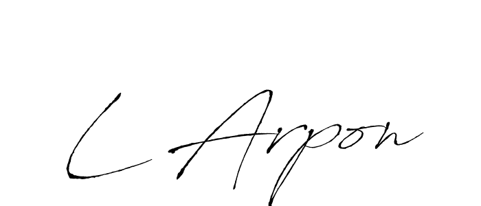 Make a beautiful signature design for name L Arpon. Use this online signature maker to create a handwritten signature for free. L Arpon signature style 6 images and pictures png