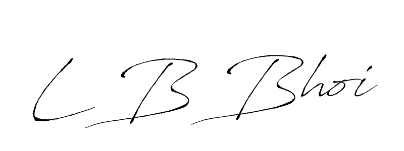 Use a signature maker to create a handwritten signature online. With this signature software, you can design (Antro_Vectra) your own signature for name L B Bhoi. L B Bhoi signature style 6 images and pictures png