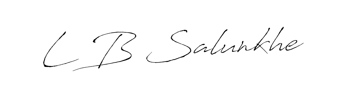 How to Draw L B Salunkhe signature style? Antro_Vectra is a latest design signature styles for name L B Salunkhe. L B Salunkhe signature style 6 images and pictures png