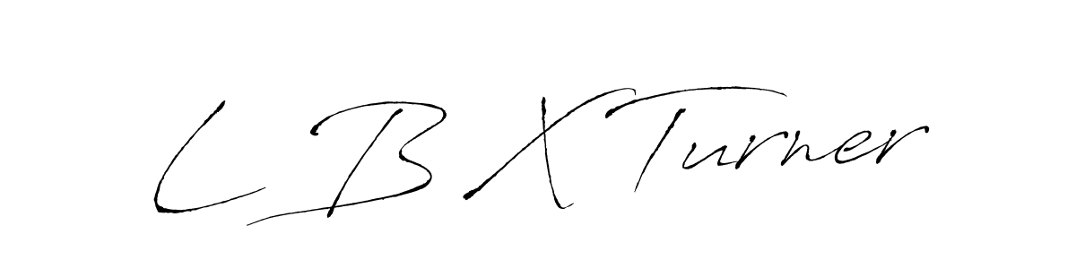 Similarly Antro_Vectra is the best handwritten signature design. Signature creator online .You can use it as an online autograph creator for name L B X Turner. L B X Turner signature style 6 images and pictures png