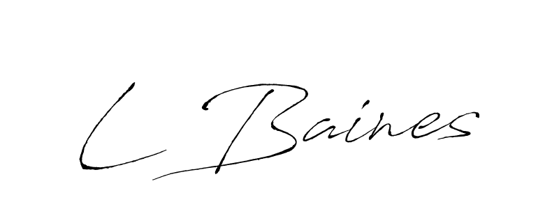 Once you've used our free online signature maker to create your best signature Antro_Vectra style, it's time to enjoy all of the benefits that L Baines name signing documents. L Baines signature style 6 images and pictures png