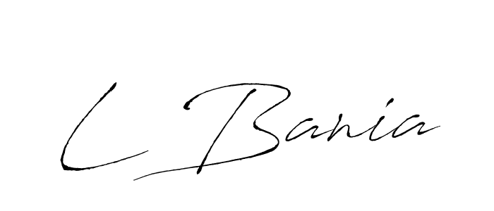 Make a short L Bania signature style. Manage your documents anywhere anytime using Antro_Vectra. Create and add eSignatures, submit forms, share and send files easily. L Bania signature style 6 images and pictures png