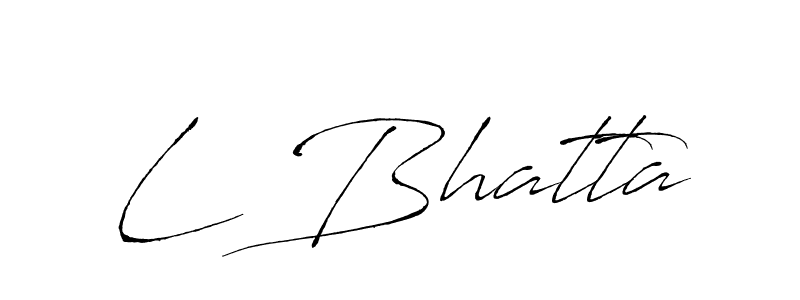 Similarly Antro_Vectra is the best handwritten signature design. Signature creator online .You can use it as an online autograph creator for name L Bhatta. L Bhatta signature style 6 images and pictures png