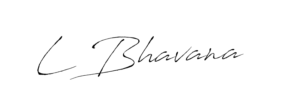 Use a signature maker to create a handwritten signature online. With this signature software, you can design (Antro_Vectra) your own signature for name L Bhavana. L Bhavana signature style 6 images and pictures png