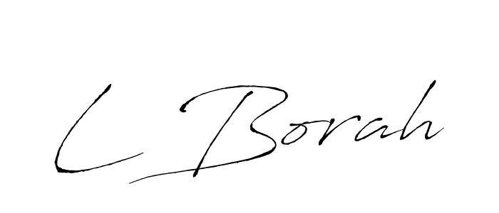 You should practise on your own different ways (Antro_Vectra) to write your name (L Borah) in signature. don't let someone else do it for you. L Borah signature style 6 images and pictures png