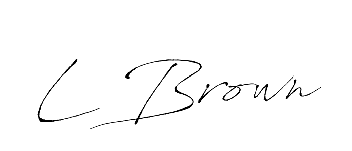 Use a signature maker to create a handwritten signature online. With this signature software, you can design (Antro_Vectra) your own signature for name L Brown. L Brown signature style 6 images and pictures png