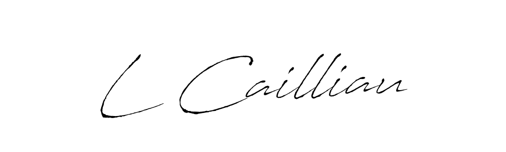 Create a beautiful signature design for name L Cailliau. With this signature (Antro_Vectra) fonts, you can make a handwritten signature for free. L Cailliau signature style 6 images and pictures png
